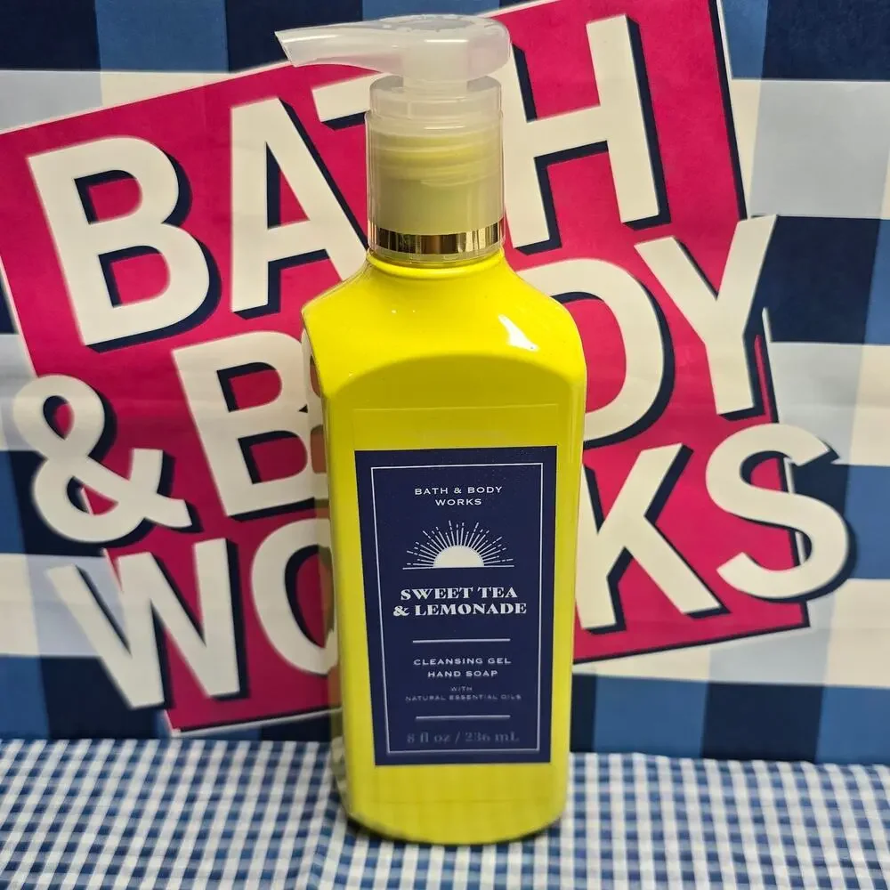 BBW Sweet Tea & Lemonade Cleansing Gel Hand Soap w Natural Essential Oils